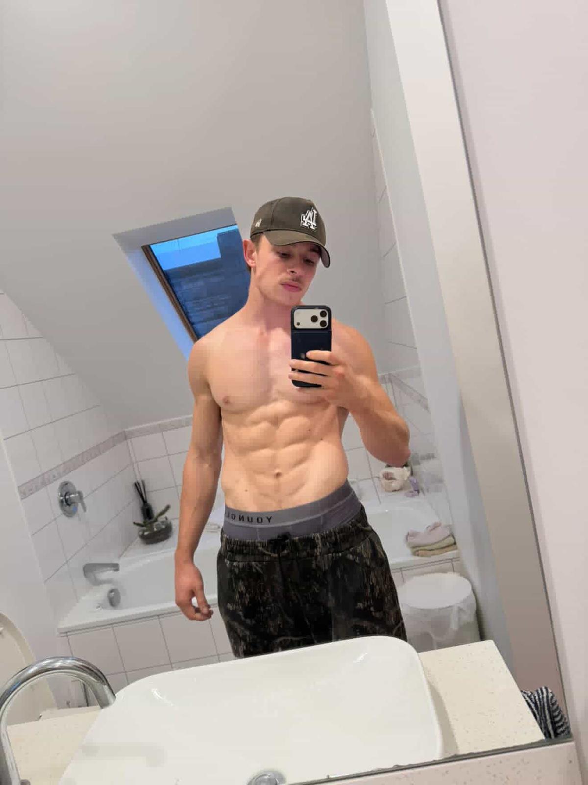 After — leaner, stronger physique